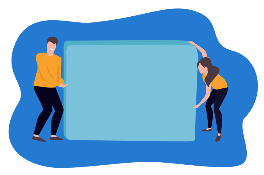 two people rotating a mattress
